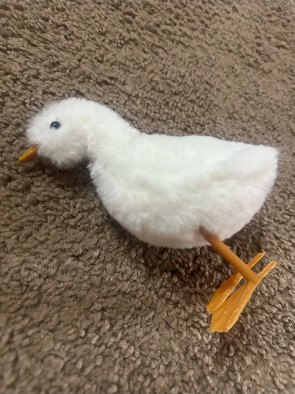 Target White Plush Chick Figurine with Orange Feet